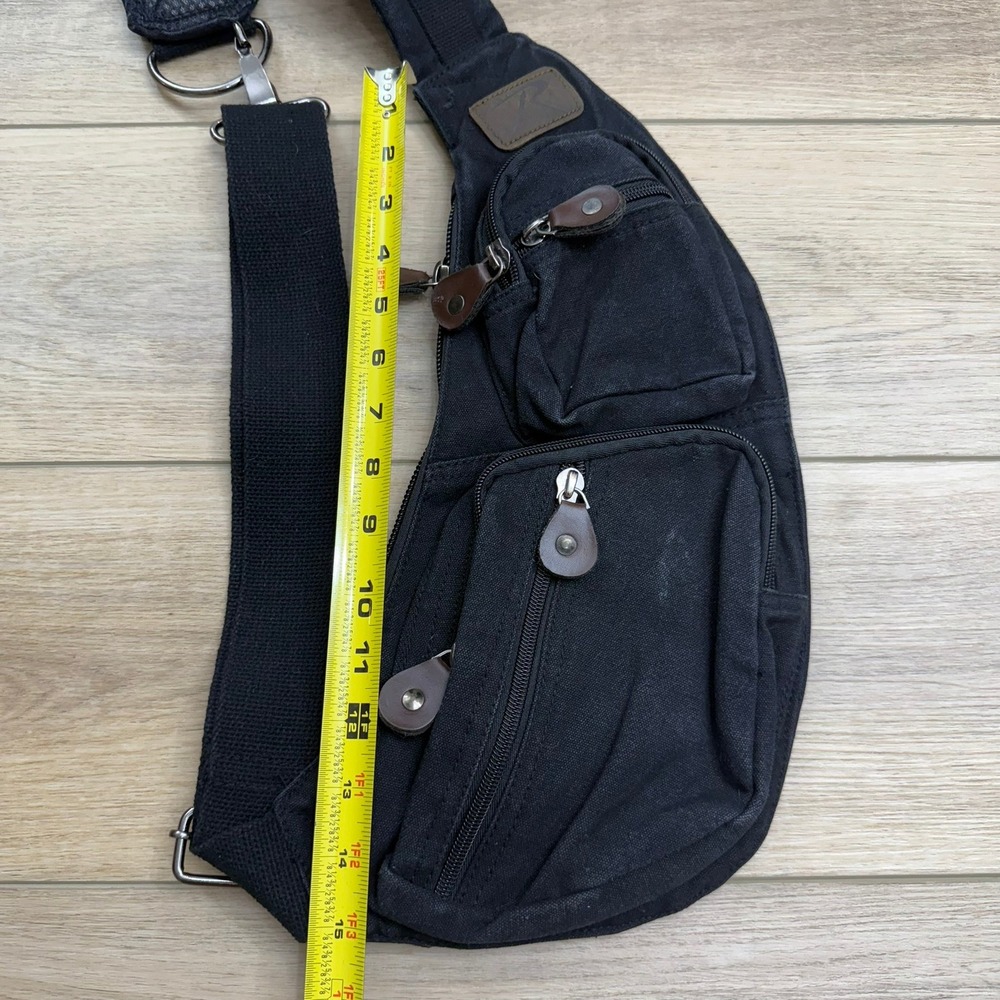 Rothco Canvas Sling Bag Crossbody Shoulder Backpack Travel Daypack Tactical - Picture 10 of 11